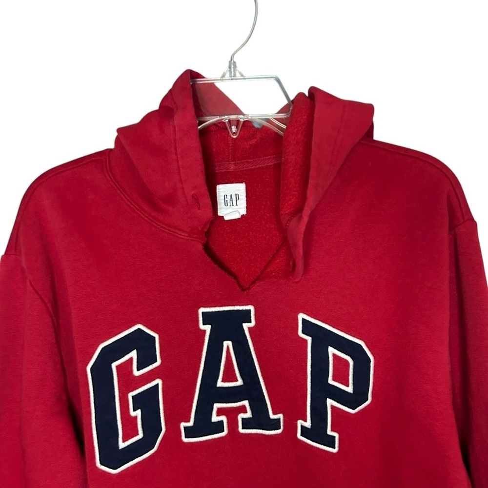 Vintage GAP sweatshirt red hoodie medium - Picture 2 of 12